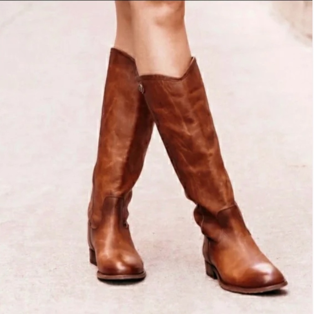 FRYE Women's Melissa Leather Boot Extended Calf